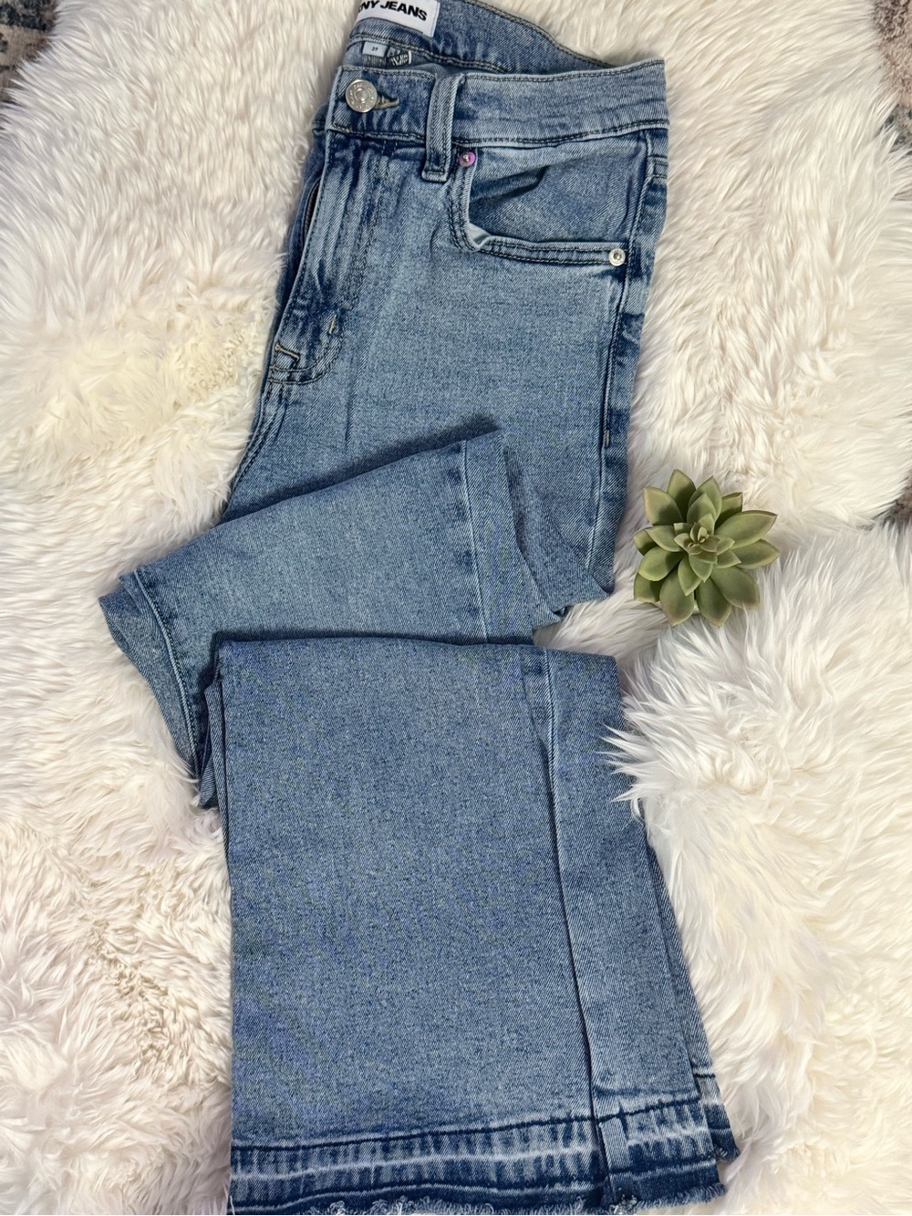 DKNY Light Blue Straight-Leg Women's Jeans